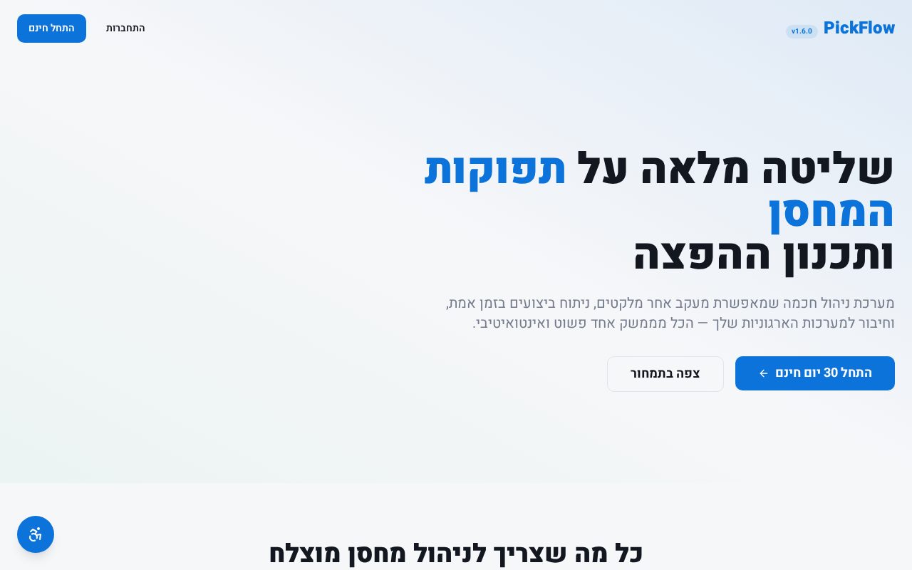 צילום מסך של ניהול פרודוקטיביות ומשימות